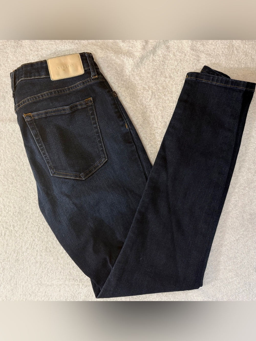 Everlane The Curvy High-Rise Skinny Jeans Stretch Dark Wash Classic 5-Pocket